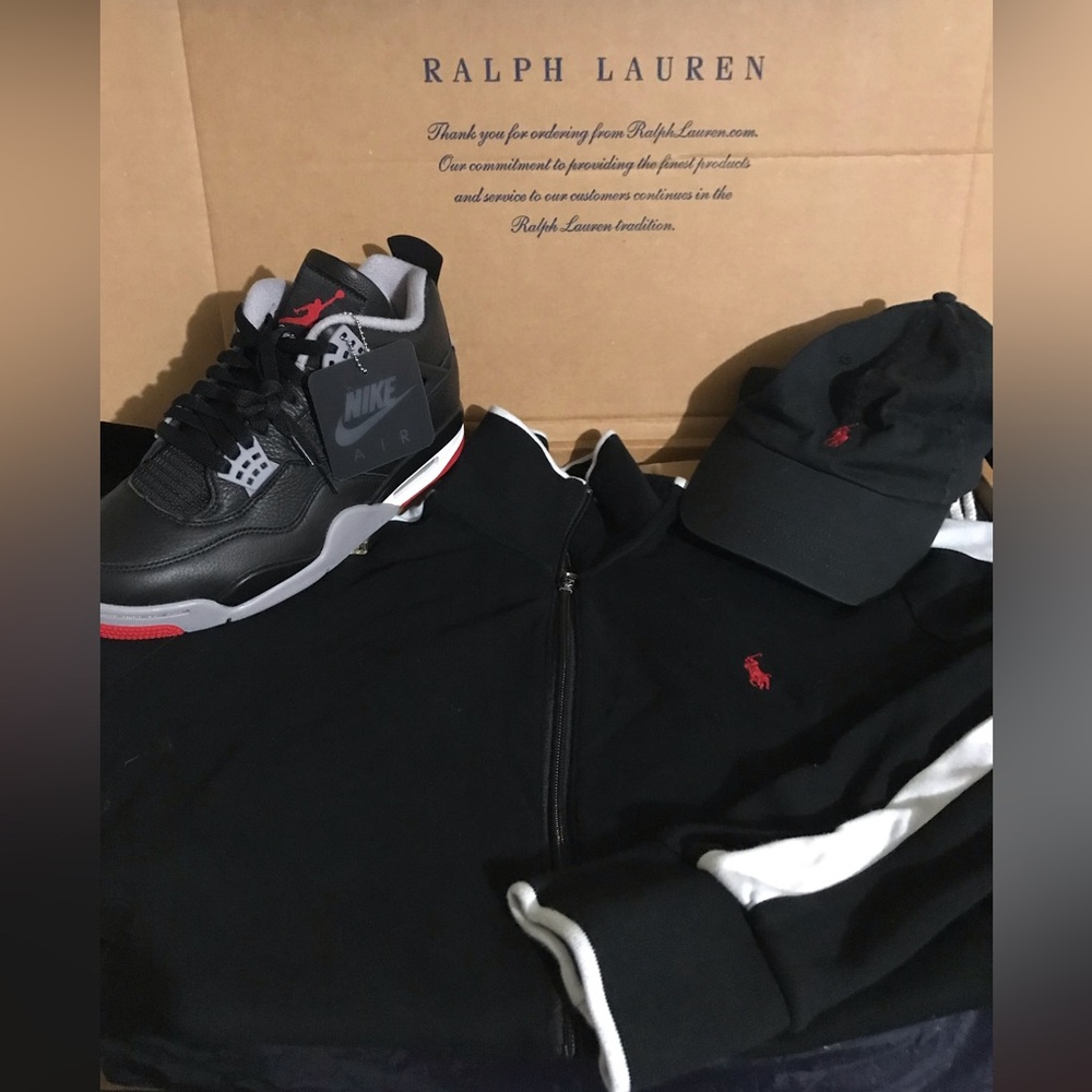 Polo Ralph Lauren Black Performance Jacket Size Small